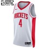 NBA Børn Trøje Houston Rockets Jalen Green 0 2022-23 Nike Association Edition Hvid Swingman